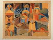 Paul Klee Temple Garden Sweden oil painting artist